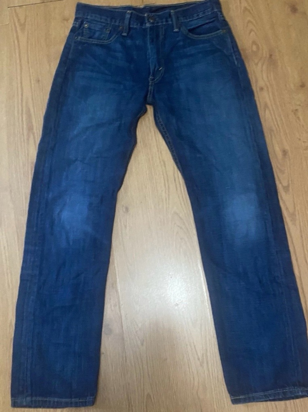 Levi’s Mens Slim Straight Dark Blue Denim 513 Low Rise Med Wash 5 Pocket 30/30